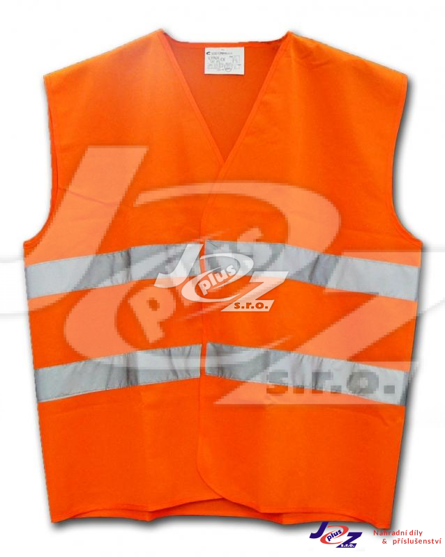 Reflexní vesta oranžová EN ISO 2