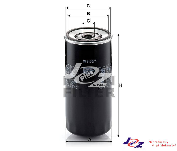 Olejový filtr Iveco Cursor, K950