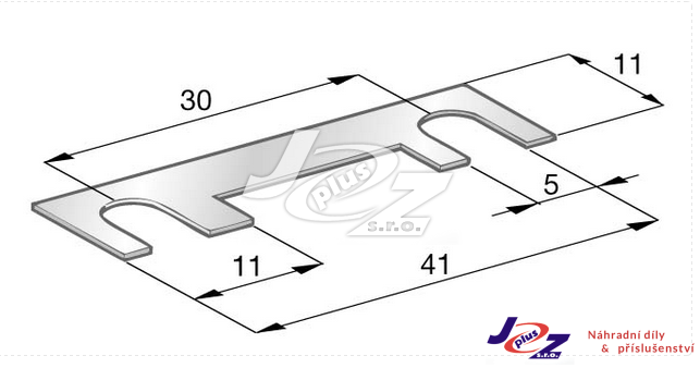 Pojistka tavná 30A/41mm