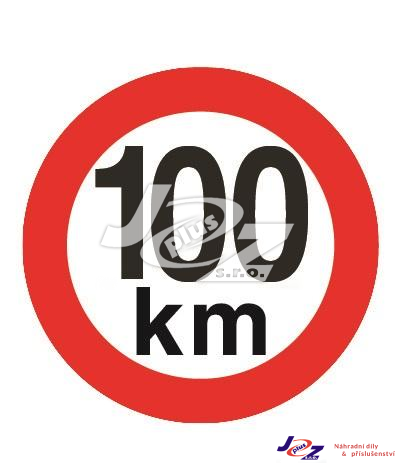 Označení rychlosti 100 km reflexní (21200)
