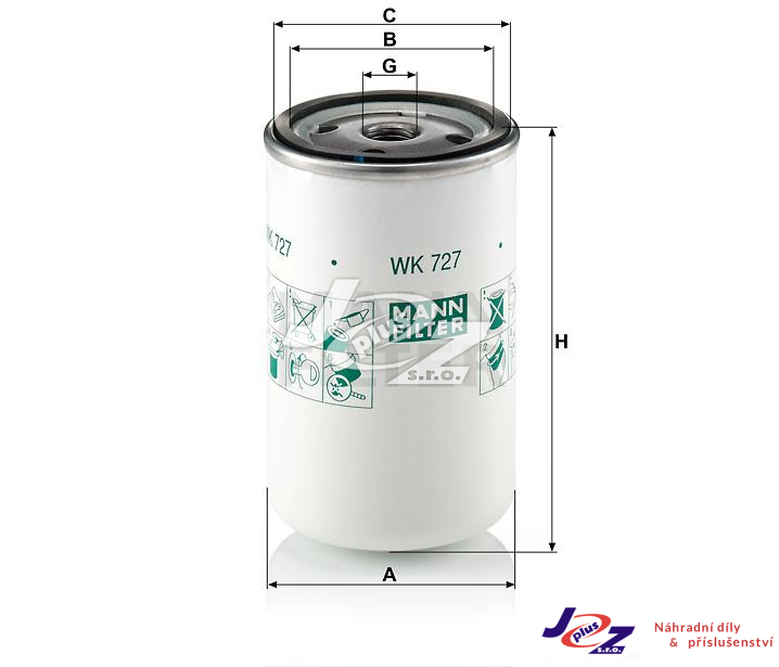 Palivový filtr RVI,K930 - SP831/M